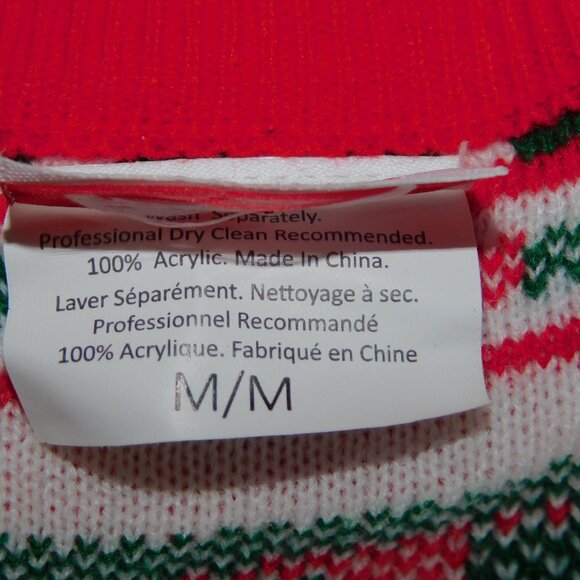 Coca Cola Red White SIP SIP HOORAY Fair Isle Knit Christmas Sweater Unisex M - Picture 6 of 10
